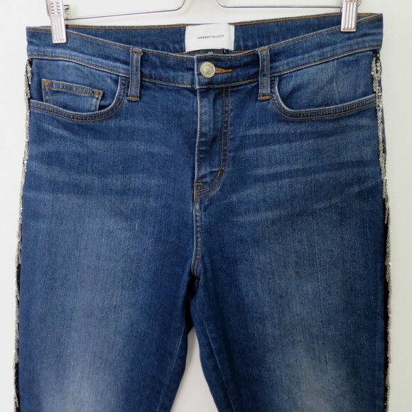 Current Elliott The Chained Stiletto Crop Jeans Size 30 - Picture 6 of 12